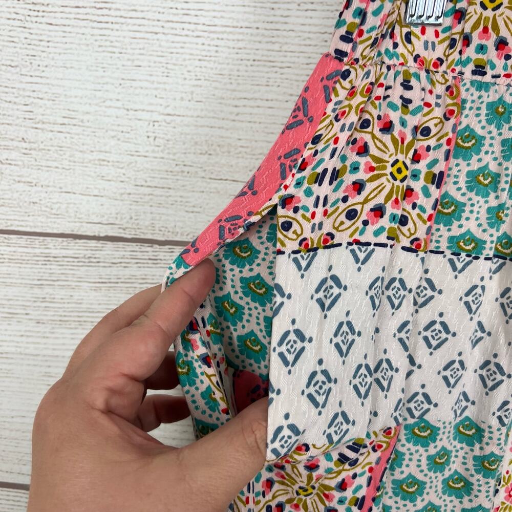 Democracy Multicolor Patchwork Midi Skirt - image 3